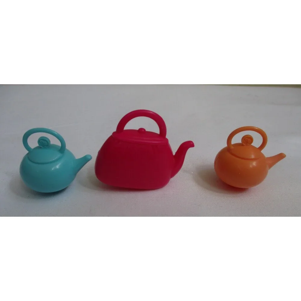 Barbie Teapot Lot of 3 Snap In Style